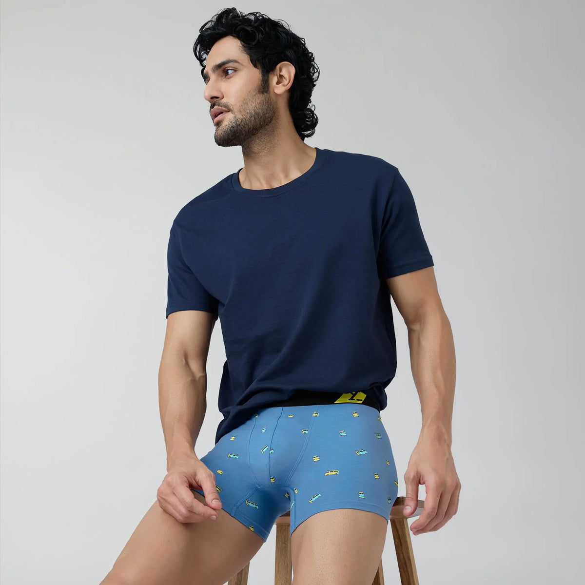 Splash Cotton Stretch Trunks Bus Blue - XYXX Crew