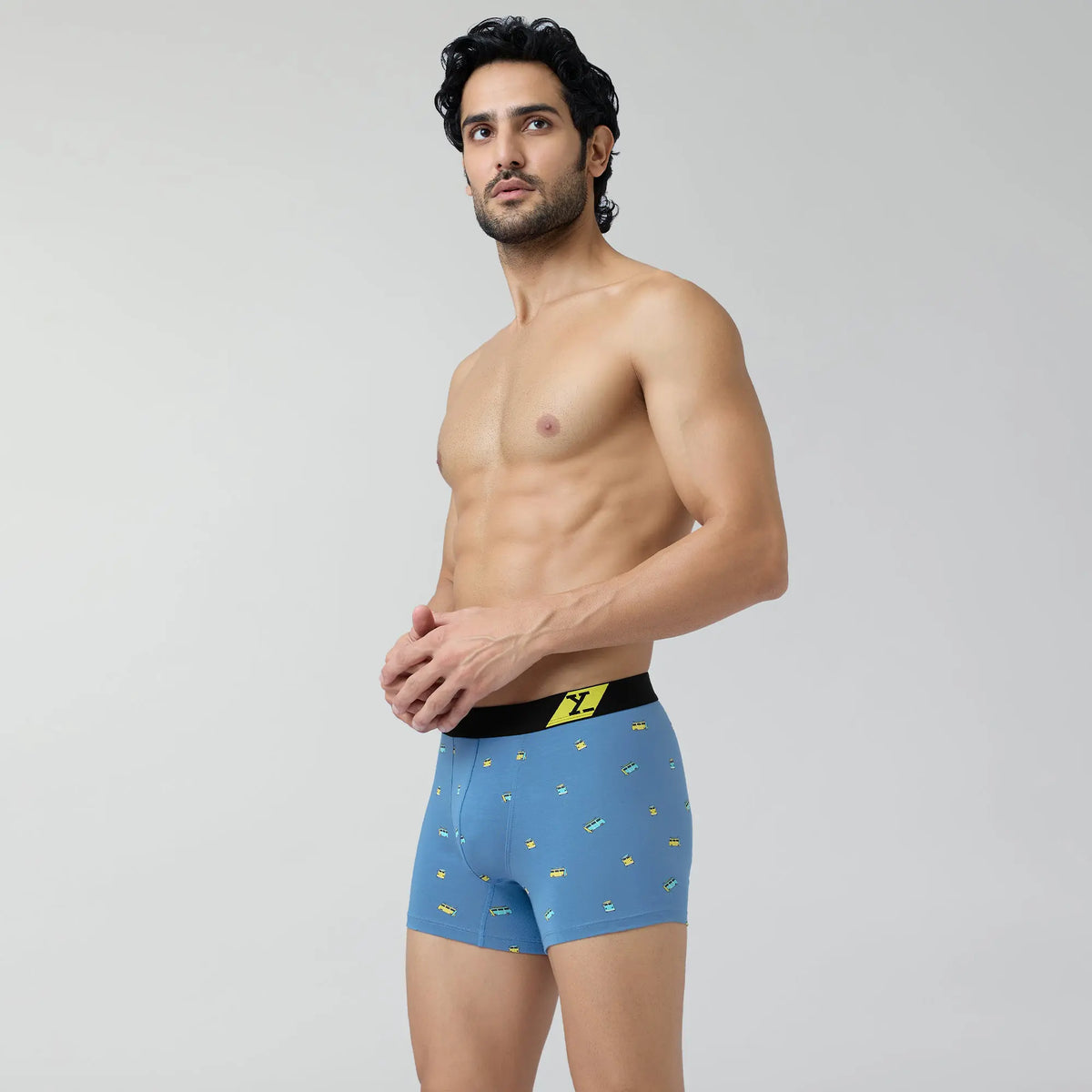 Splash Cotton Stretch Trunks Bus Blue - XYXX Crew