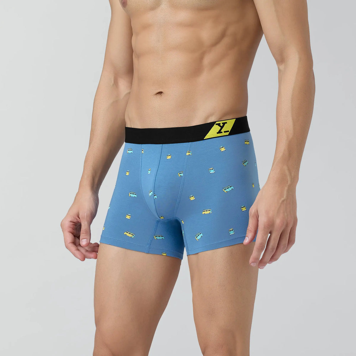 Splash Cotton Stretch Trunks Bus Blue - XYXX Crew