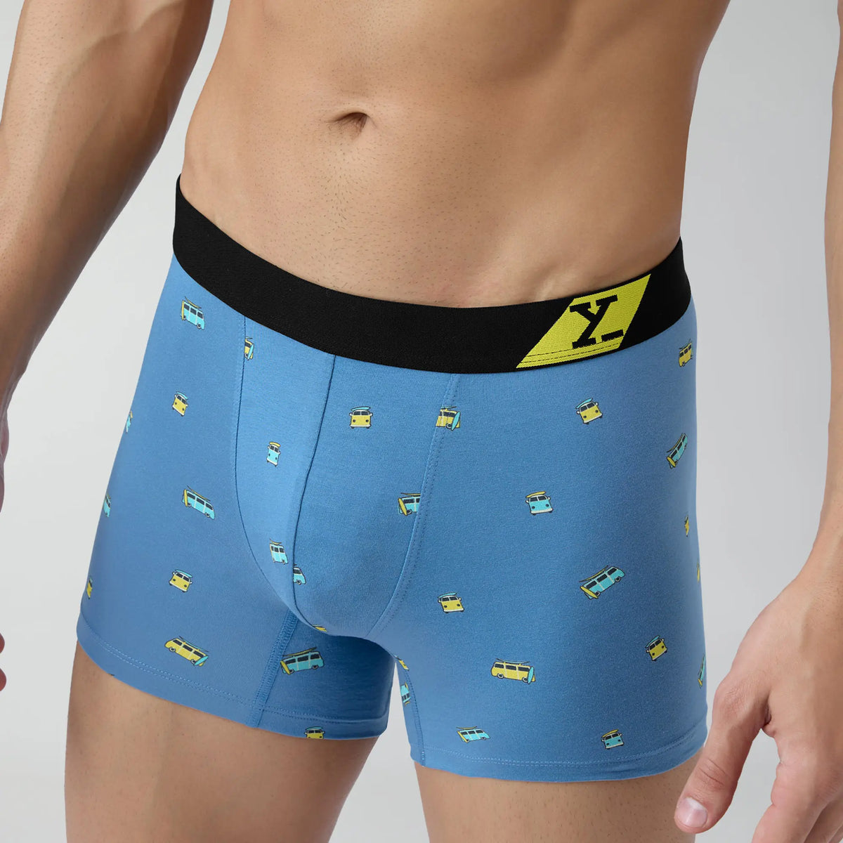 Splash Cotton Stretch Trunks Bus Blue - XYXX Crew