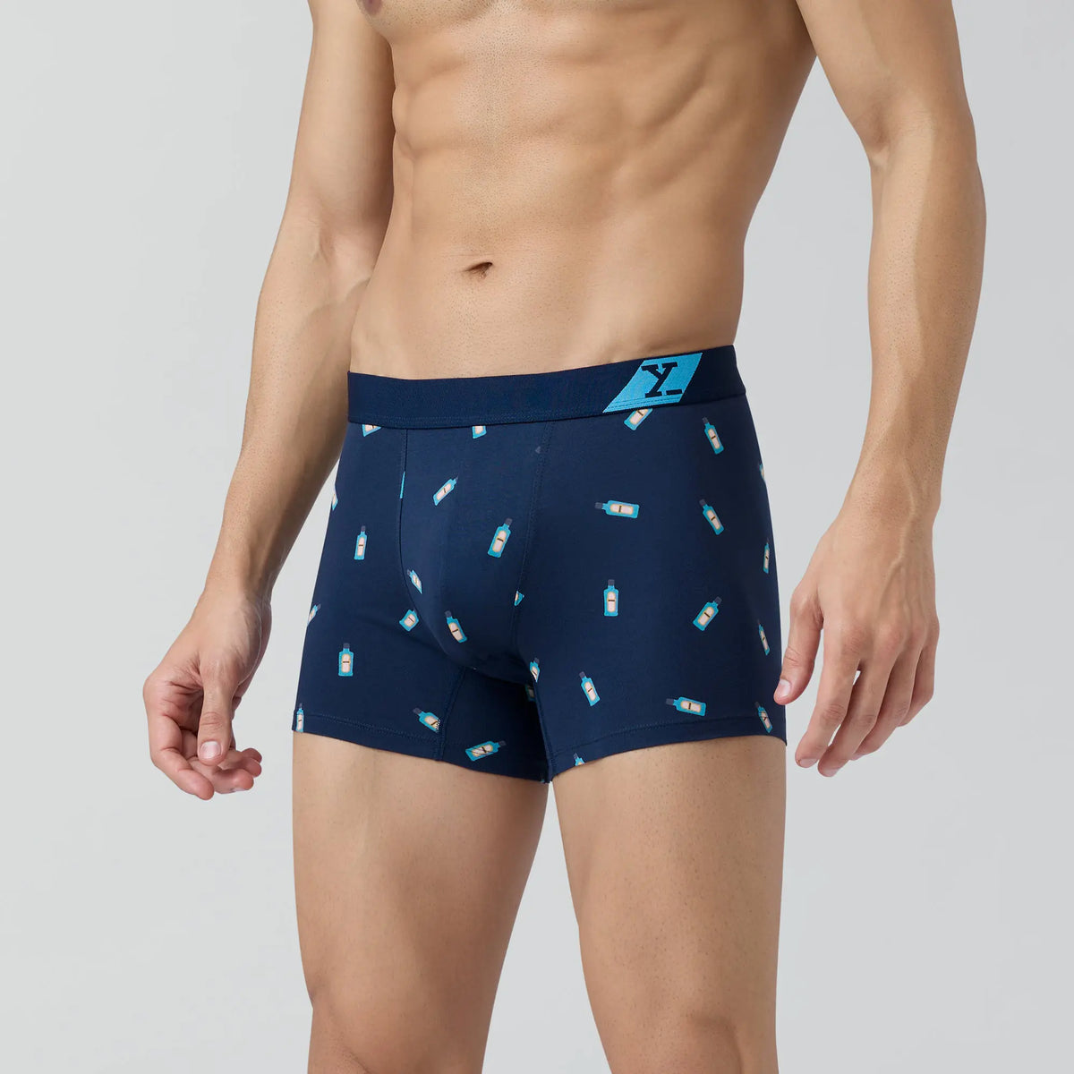 Splash Cotton Stretch Trunks Gin Blue - XYXX Crew