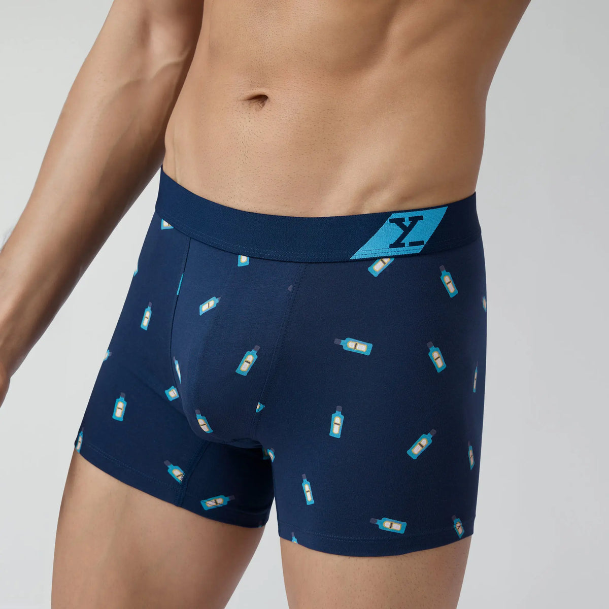 Splash Cotton Stretch Trunks Gin Blue - XYXX Crew