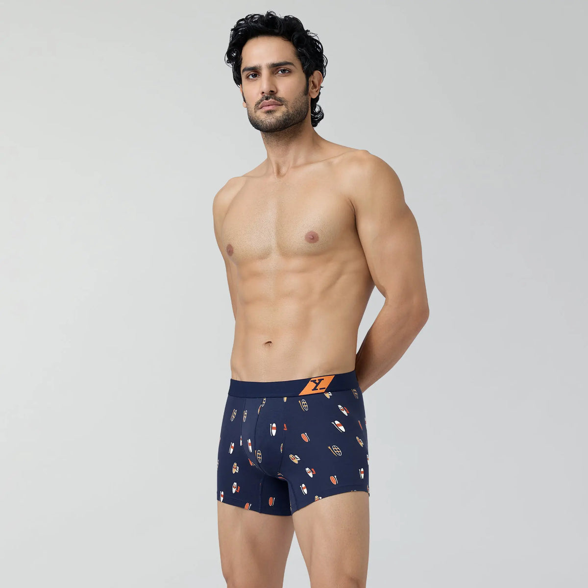 Splash Cotton Stretch Trunks Surfboard Blue - XYXX Crew