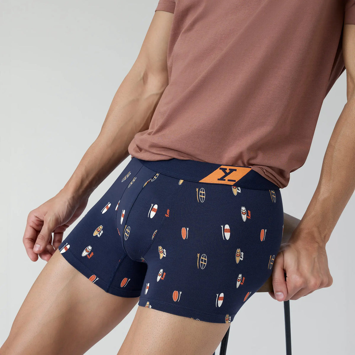 Splash Cotton Stretch Trunks Surfboard Blue - XYXX Crew