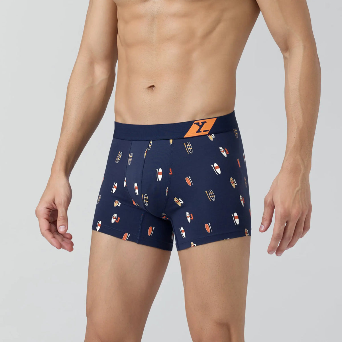 Splash Cotton Stretch Trunks Surfboard Blue - XYXX Crew