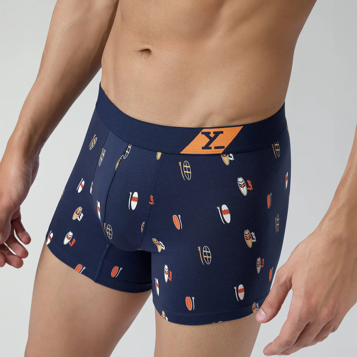 Splash Cotton Stretch Trunks Surfboard Blue - XYXX Crew