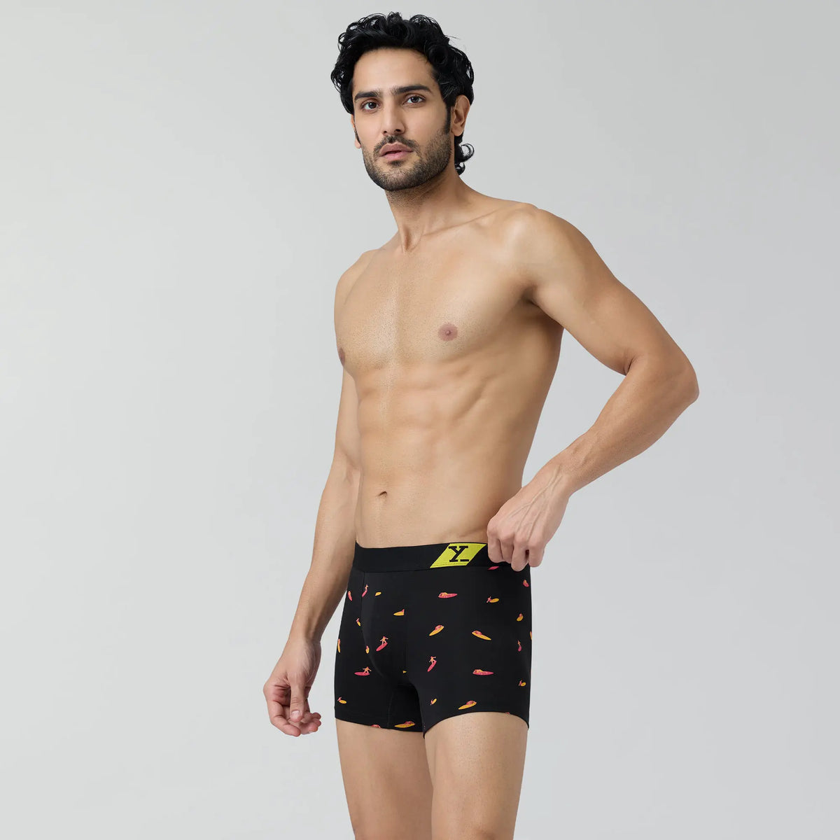 Splash Cotton Stretch Trunks Surfer Black - XYXX Crew