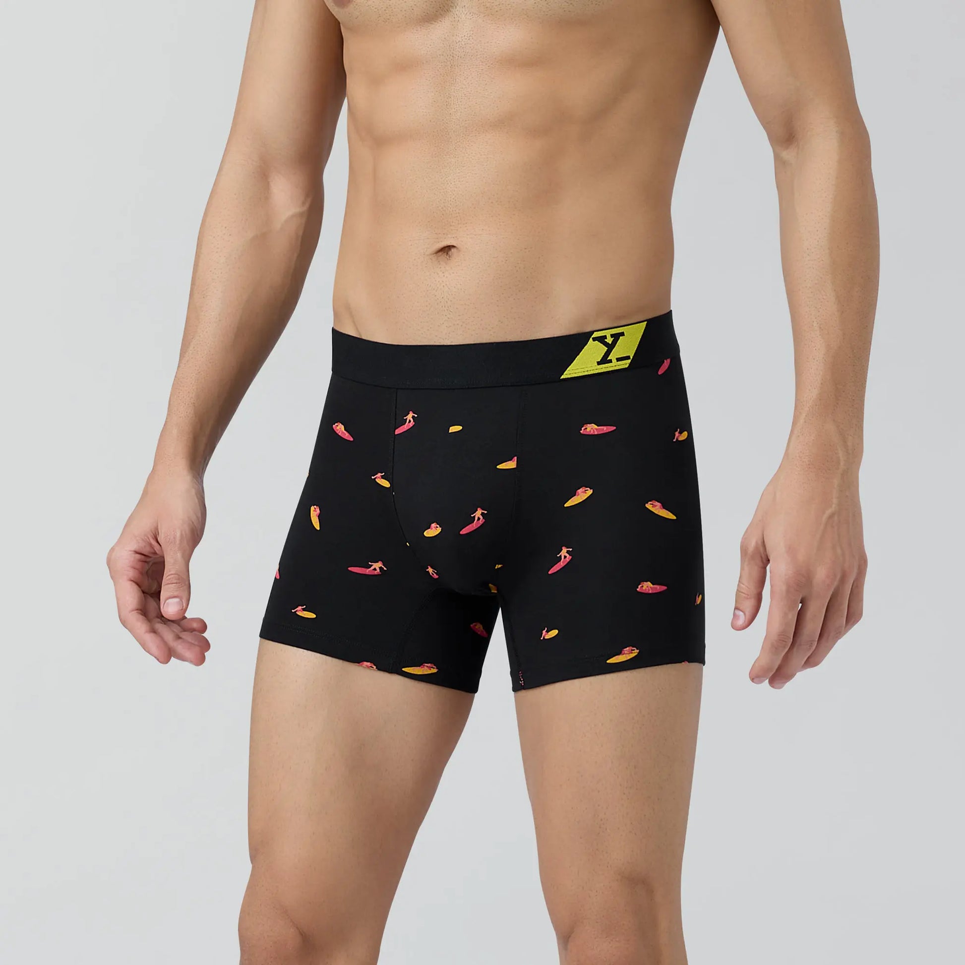 Splash Cotton Stretch Trunks Surfer Black - XYXX Crew