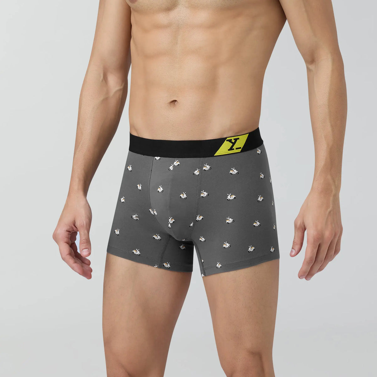 Splash Cotton Stretch Trunks Vespa Grey - XYXX Crew