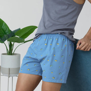 Splash Cotton Boxers - Bus Blue - XYXX Crew