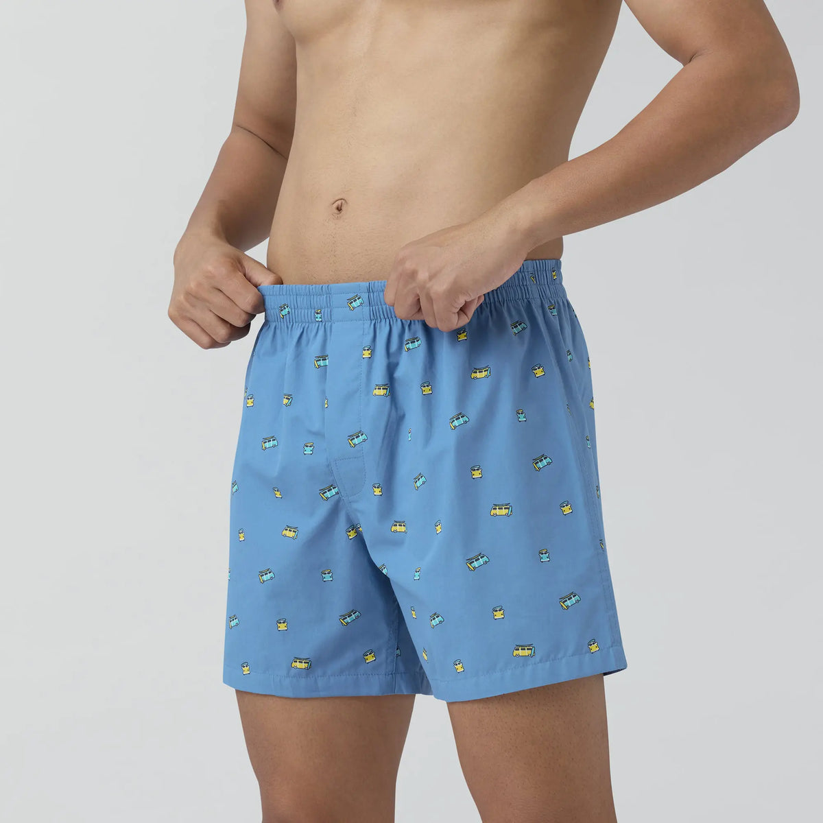 Splash Cotton Boxers - Bus Blue - XYXX Crew