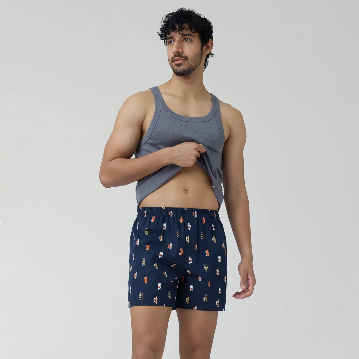 Splash Cotton Boxers - Surfboard Blue - XYXX Crew
