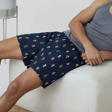 Splash Cotton Boxers - Surfboard Blue - XYXX Crew