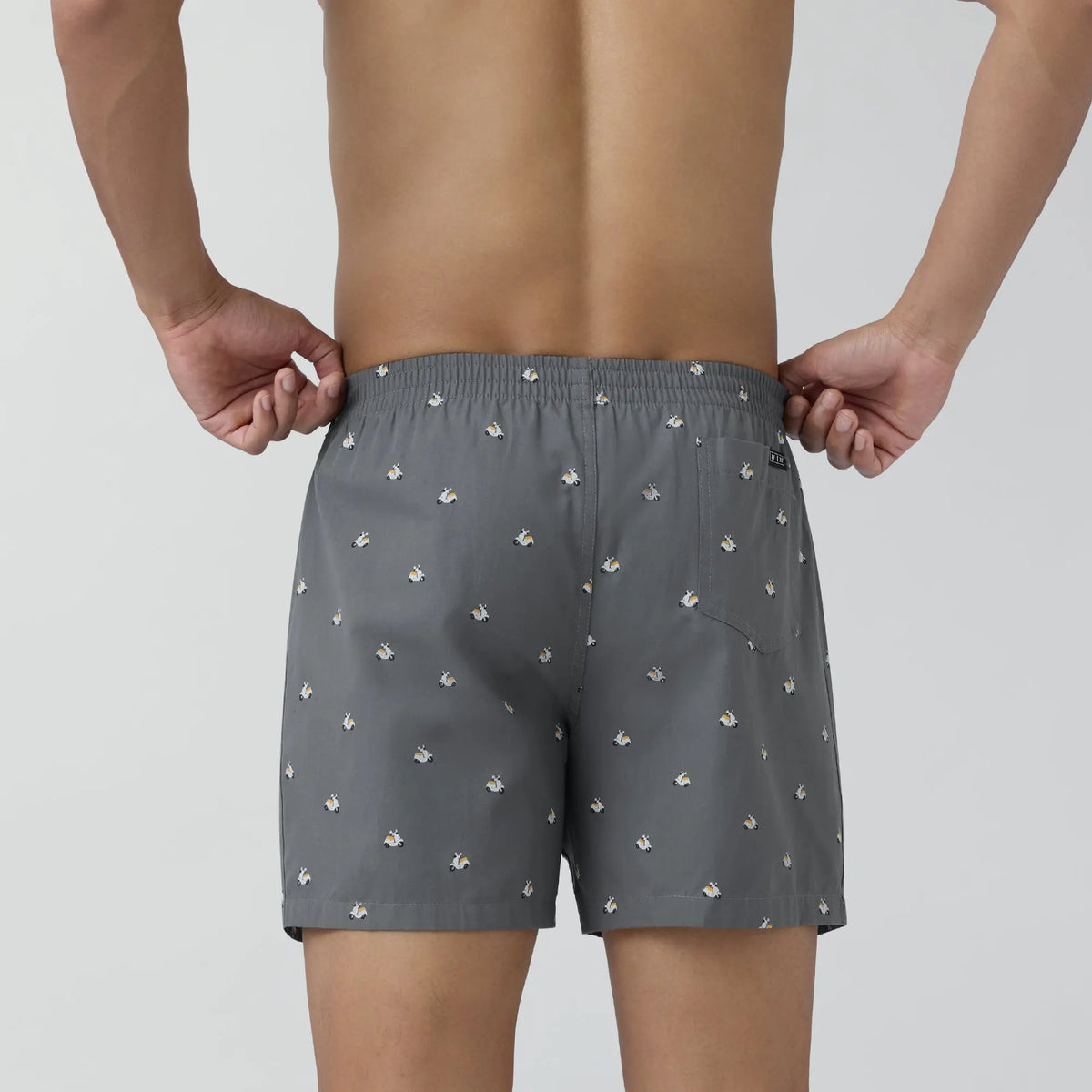 Splash Cotton Boxers - Vespa Grey - XYXX Crew
