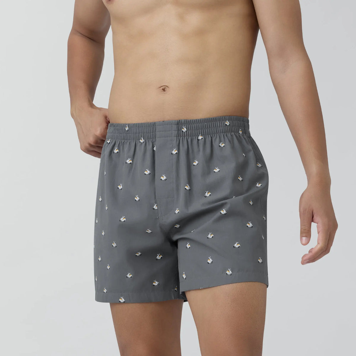 Splash Cotton Boxers - Vespa Grey - XYXX Crew