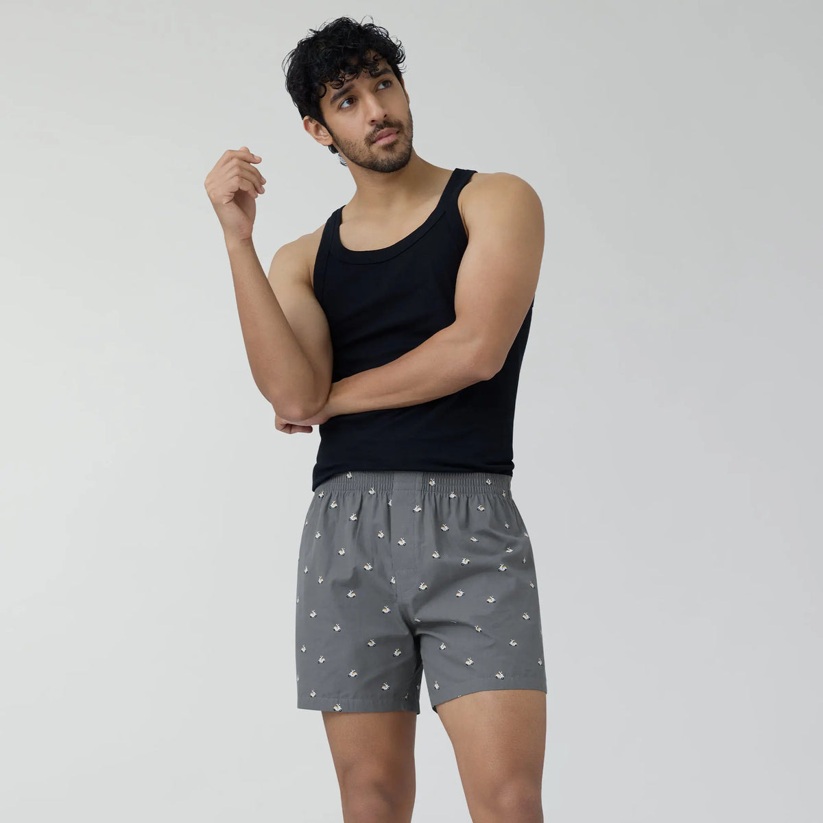 Splash Cotton Boxers - Vespa Grey - XYXX Crew