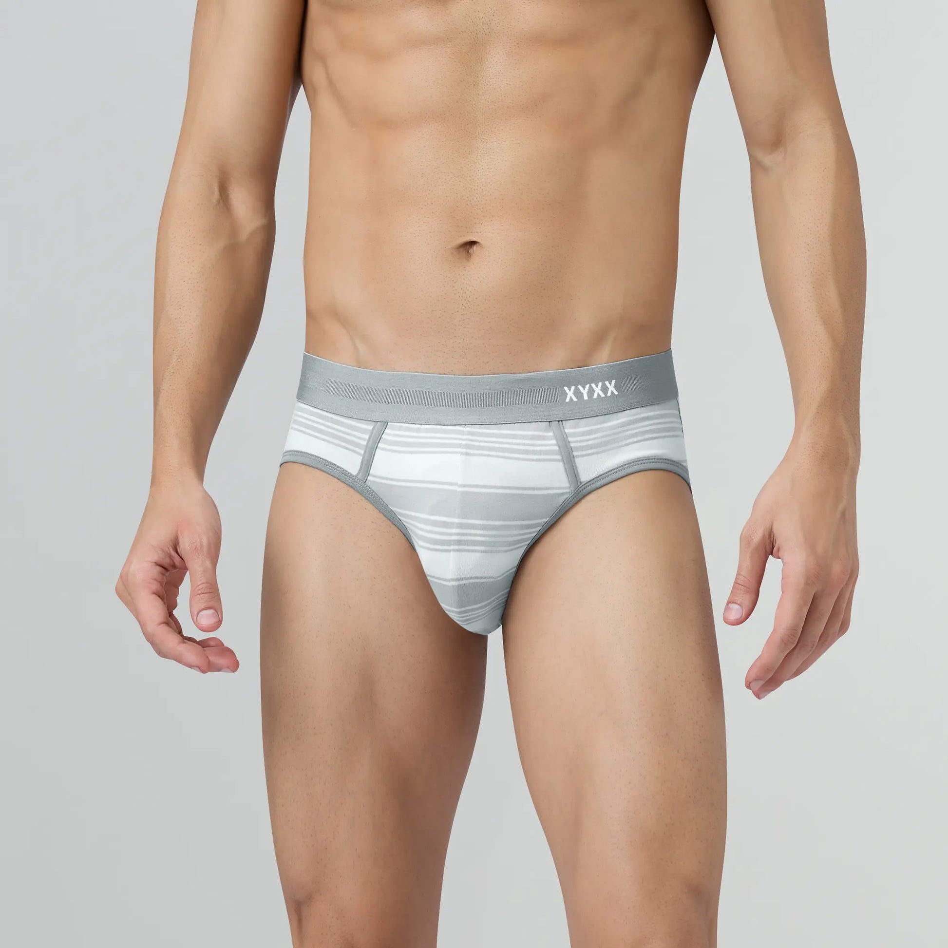 Streax Cotton Stretch Briefs Cloud Grey - XYXX Crew