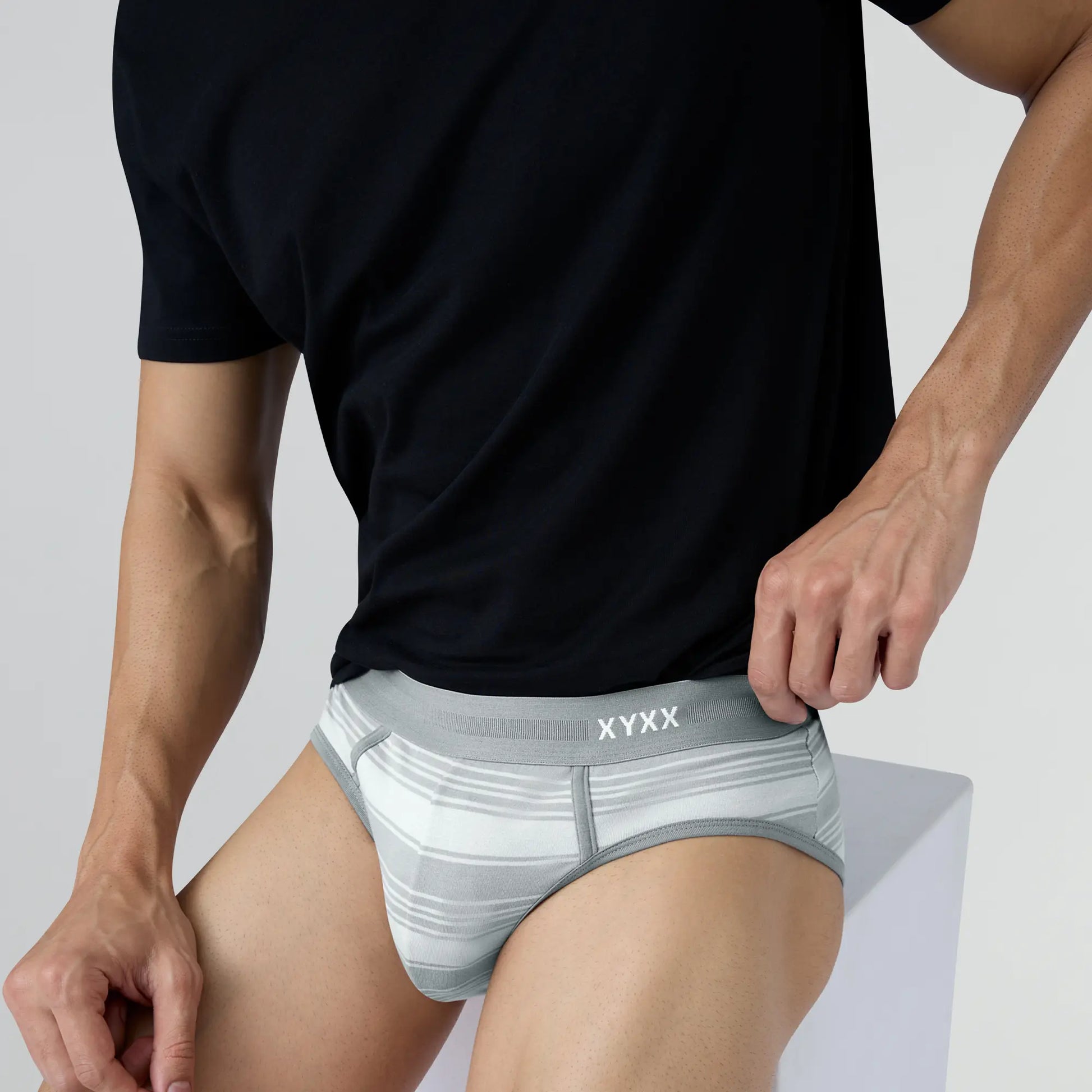 Streax Cotton Stretch Briefs Cloud Grey - XYXX Crew
