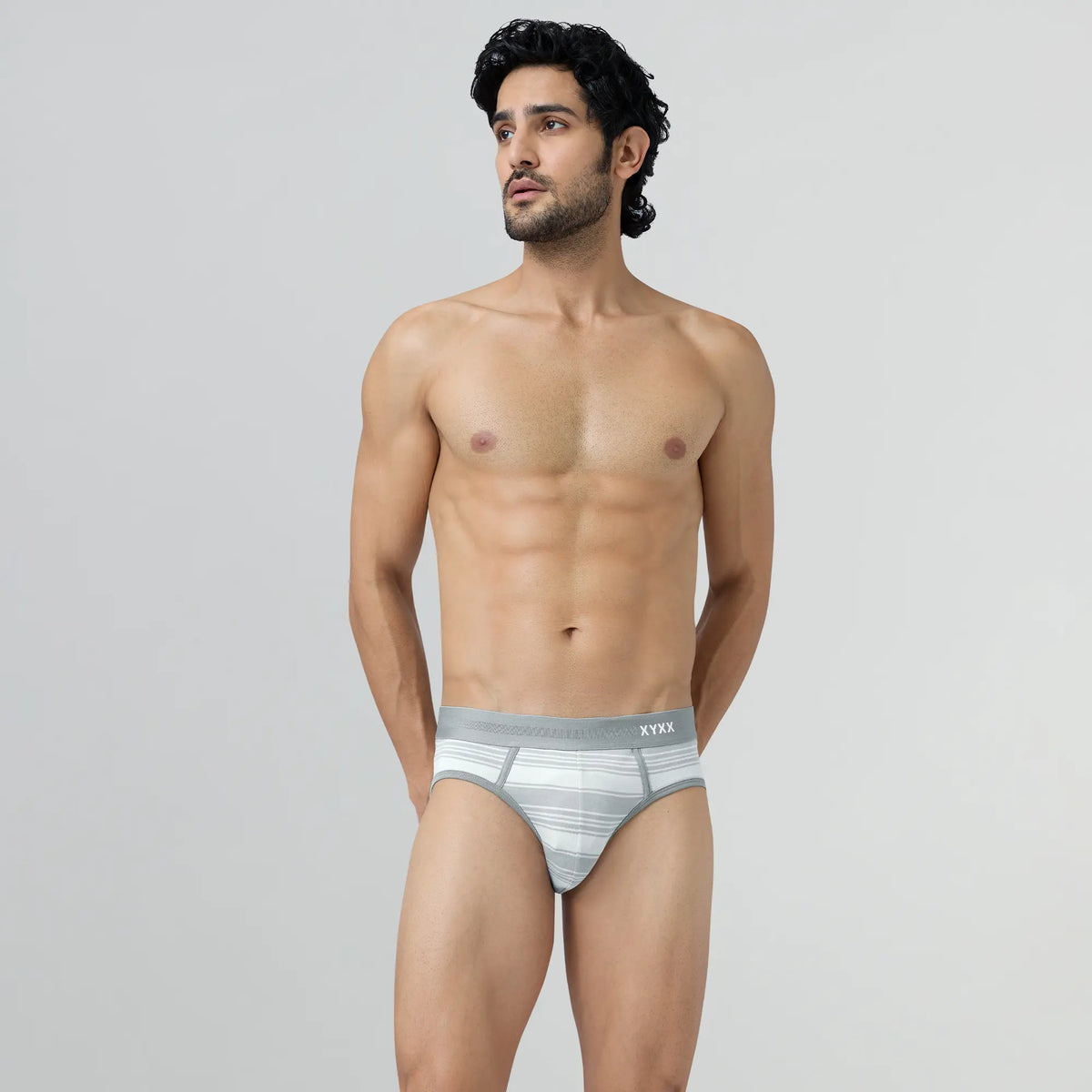 Streax Cotton Stretch Briefs Cloud Grey - XYXX Crew