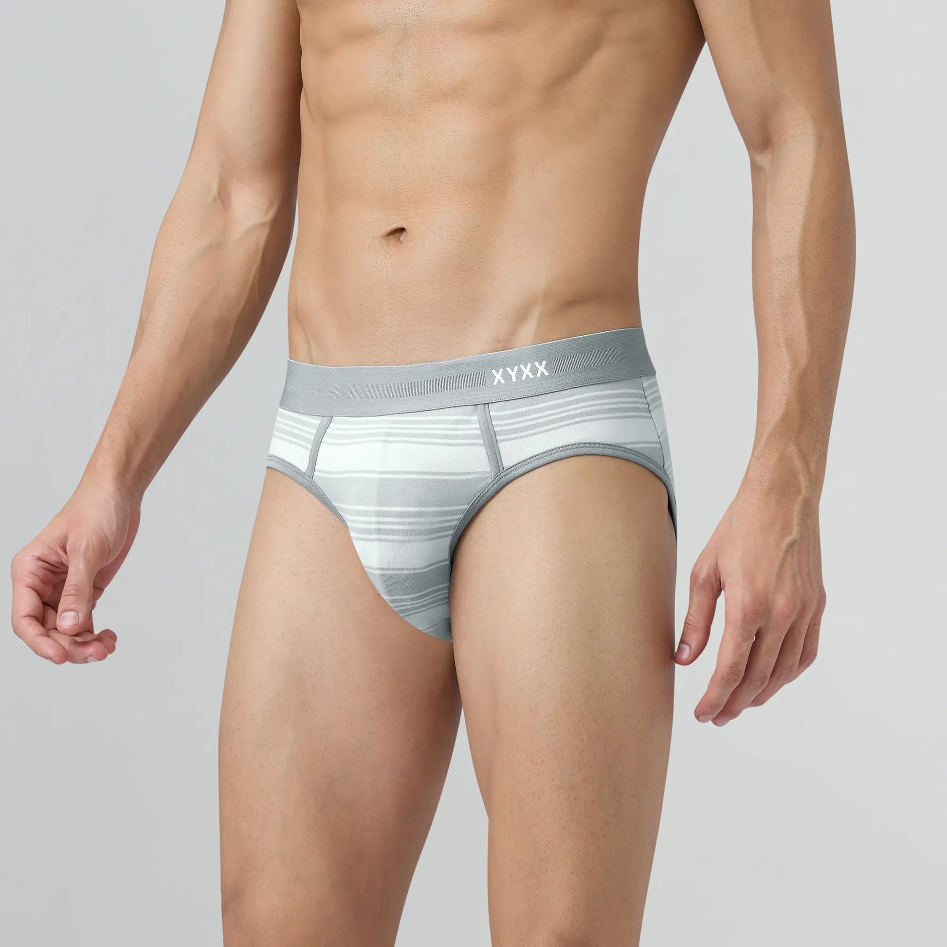 Streax Cotton Stretch Briefs Cloud Grey - XYXX Crew