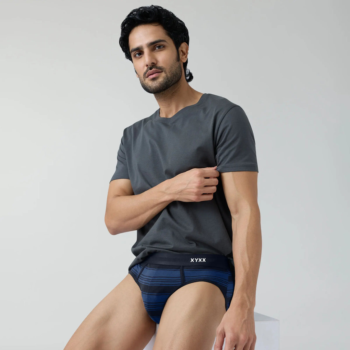 Streax Cotton Stretch Briefs Opal Blue - XYXX Crew