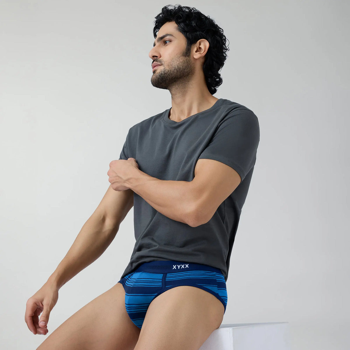 Streax Cotton Stretch Briefs Pacific Blue - XYXX Crew