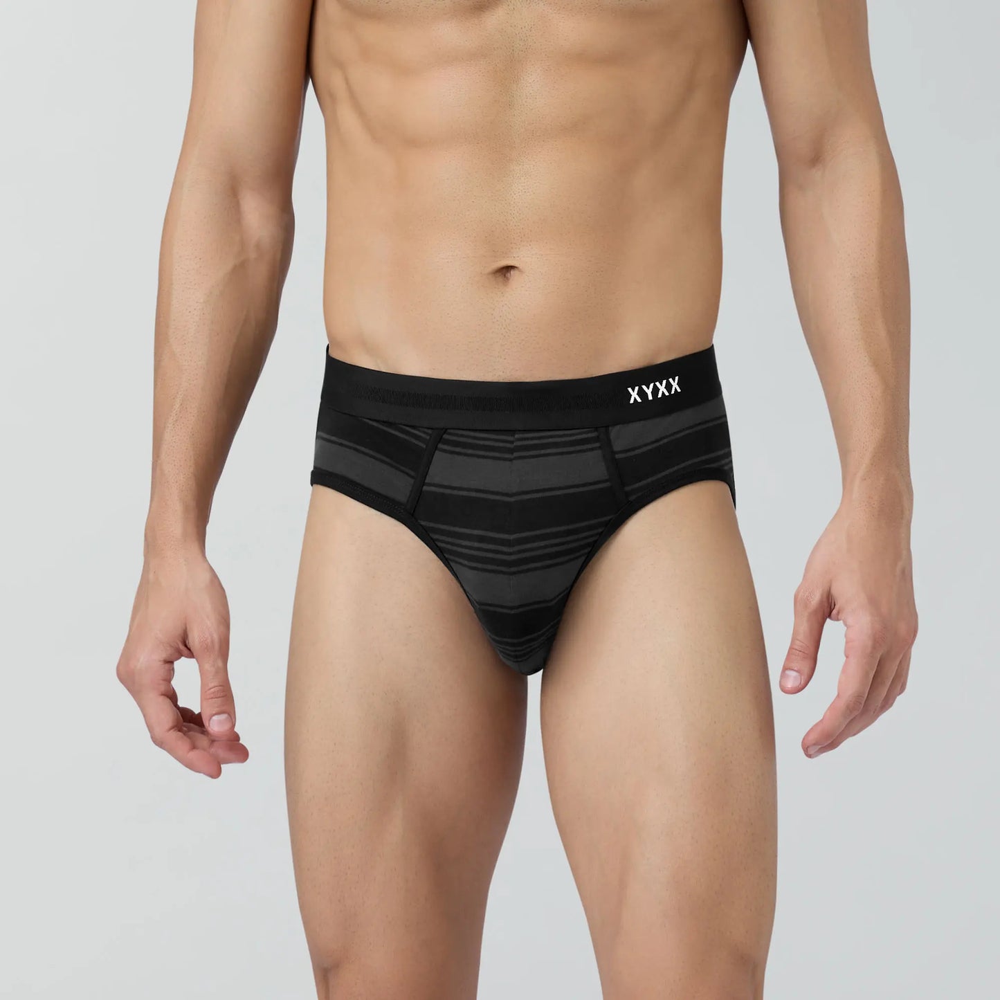 Streax Cotton Stretch Briefs Smoke Black - XYXX Crew