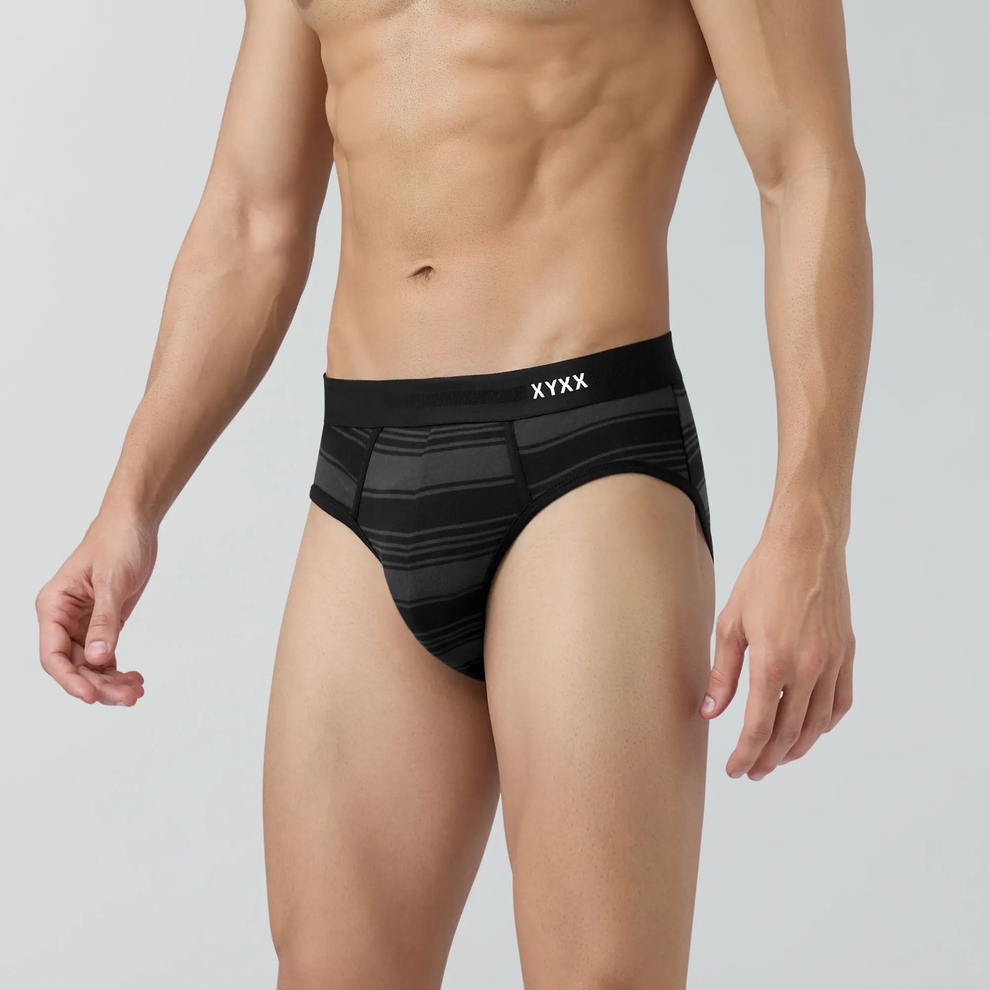 Streax Cotton Stretch Briefs Smoke Black - XYXX Crew