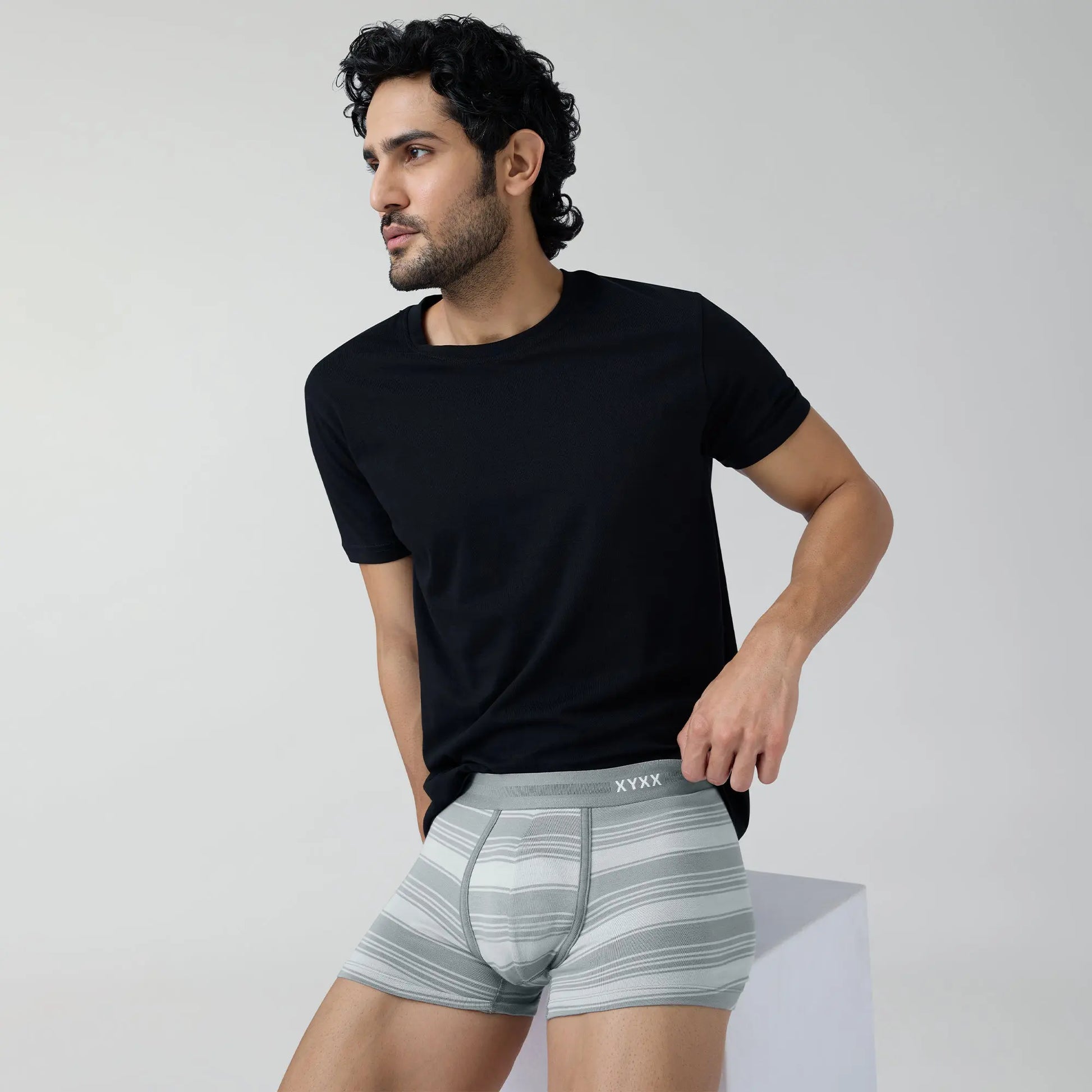 Streax Cotton Stretch Trunks Cloud Grey - XYXX Crew