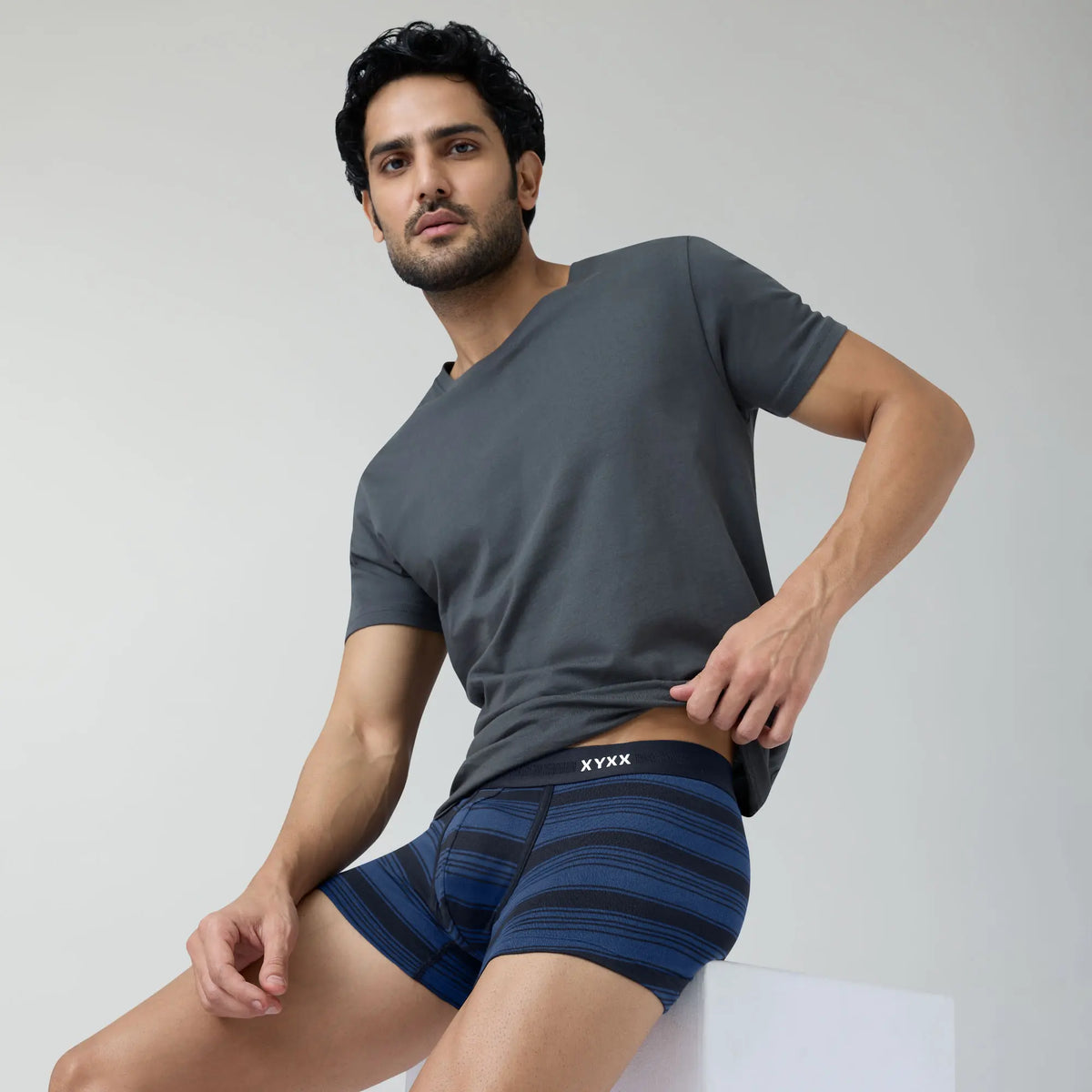 Streax Cotton Stretch Trunks Opal Blue - XYXX Crew