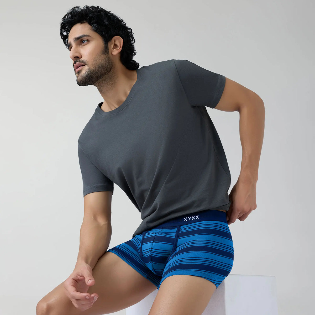 Streax Cotton Stretch Trunks Pacific Blue - XYXX Crew