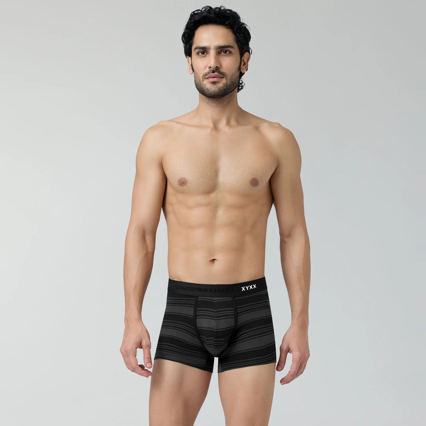 Streax Cotton Stretch Trunks Smoke Black - XYXX Crew