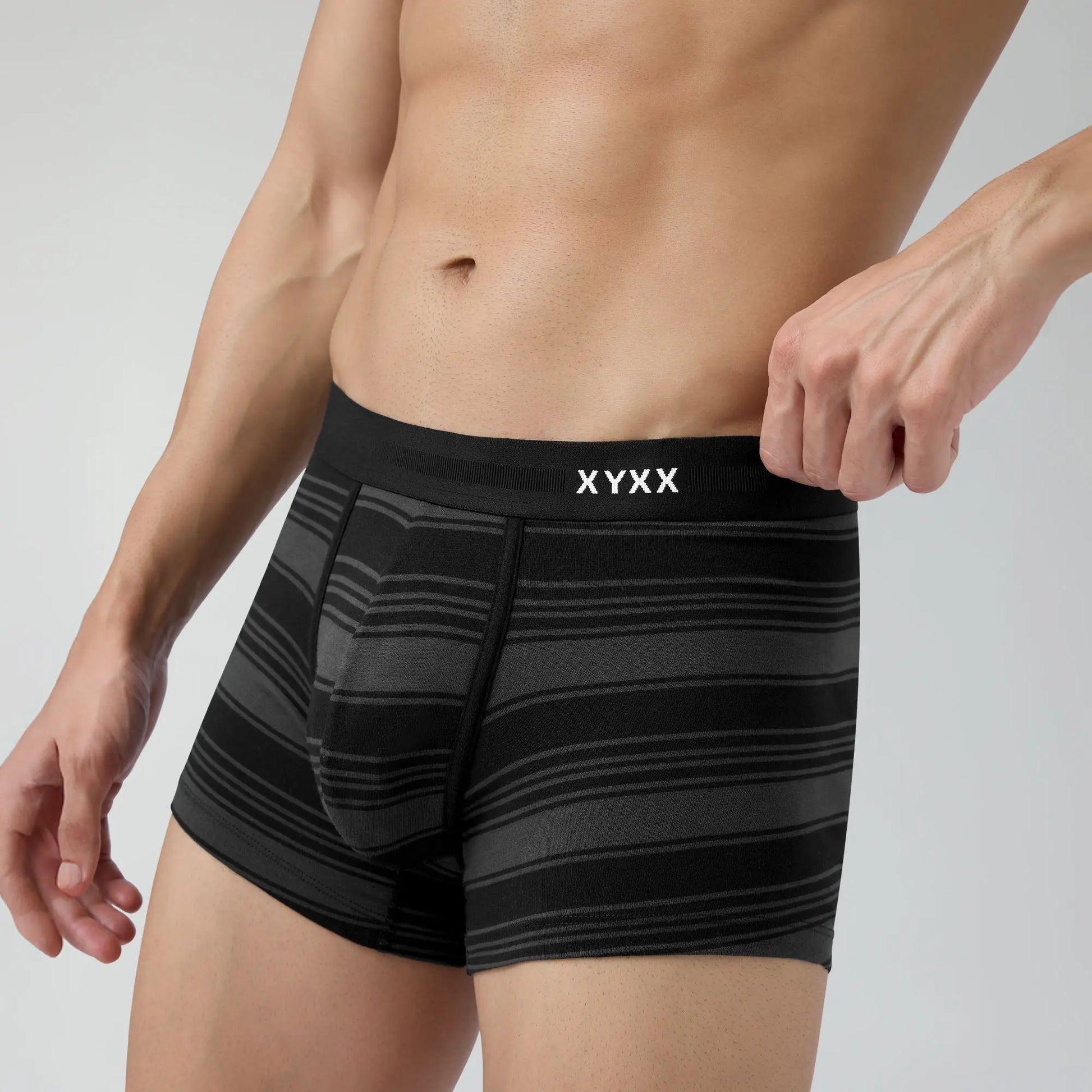Streax Cotton Stretch Trunks Smoke Black - XYXX Crew
