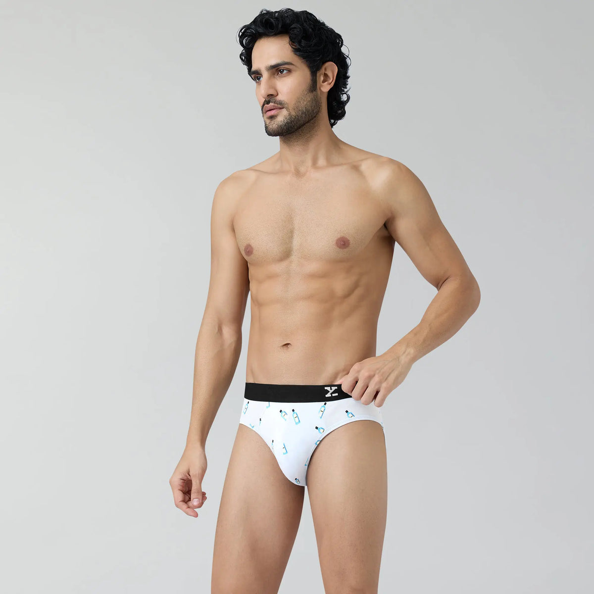 Surf Cotton Stretch Briefs Gin Blue - XYXX Crew