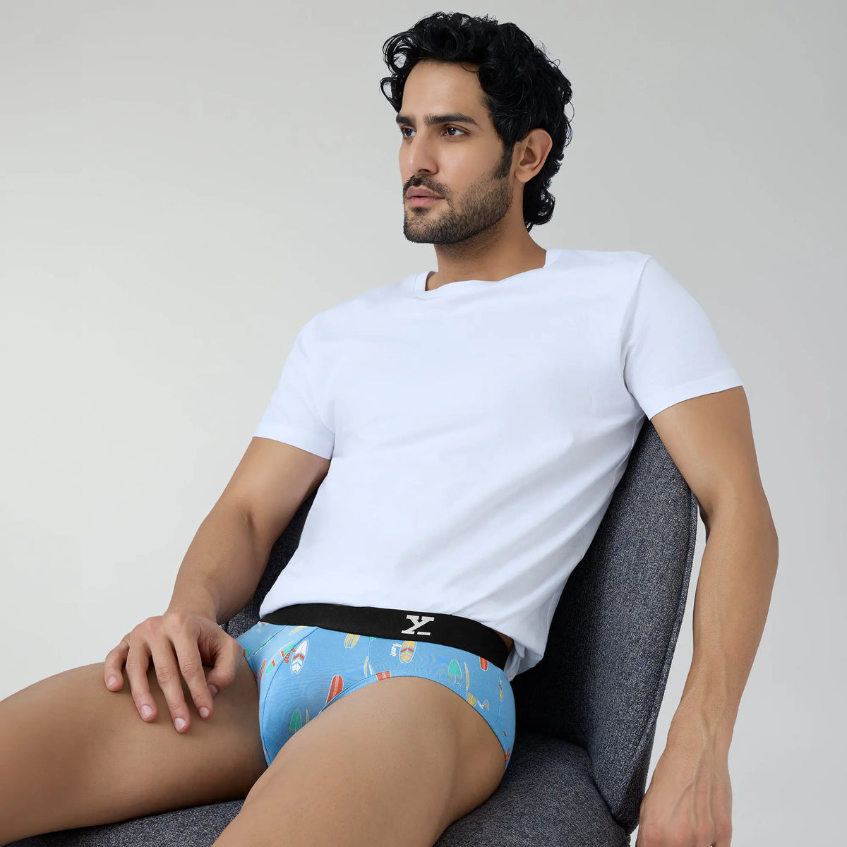 Surf Cotton Stretch Briefs Surfboard Blue - XYXX Crew