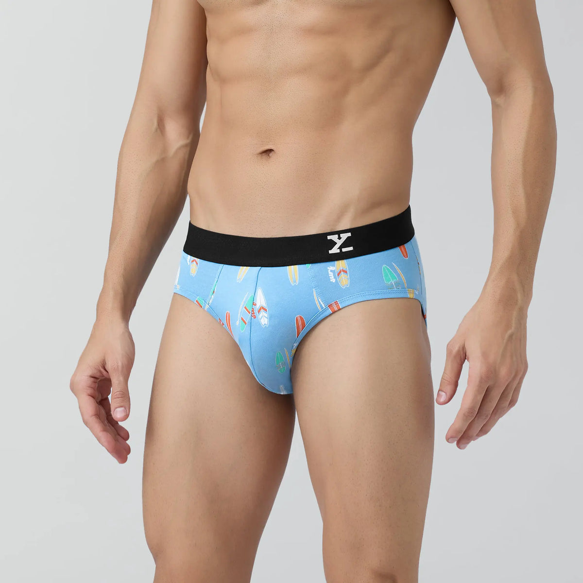 Surf Cotton Stretch Briefs Surfboard Blue - XYXX Crew
