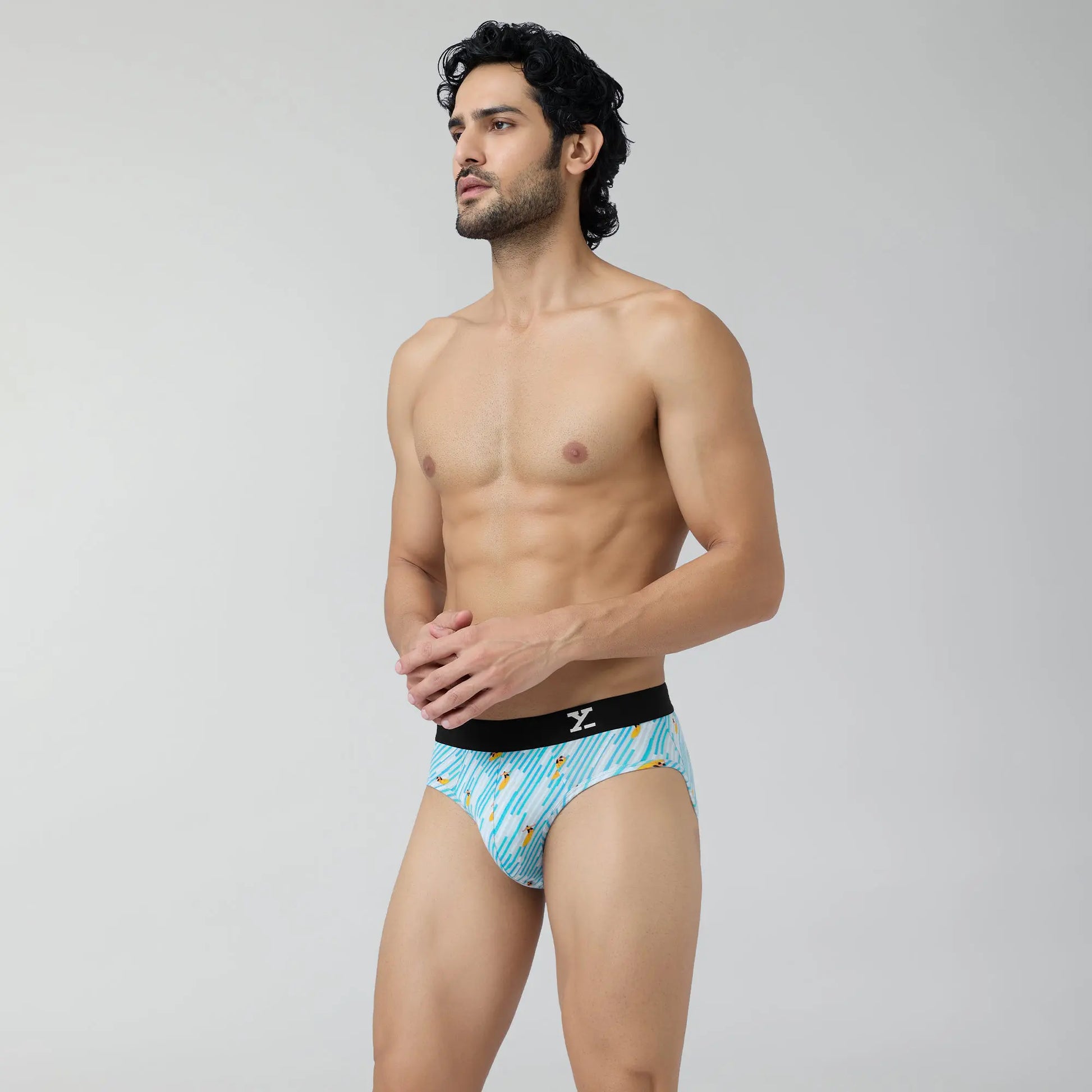 Surf Cotton Stretch Briefs Surfer Blue - XYXX Crew