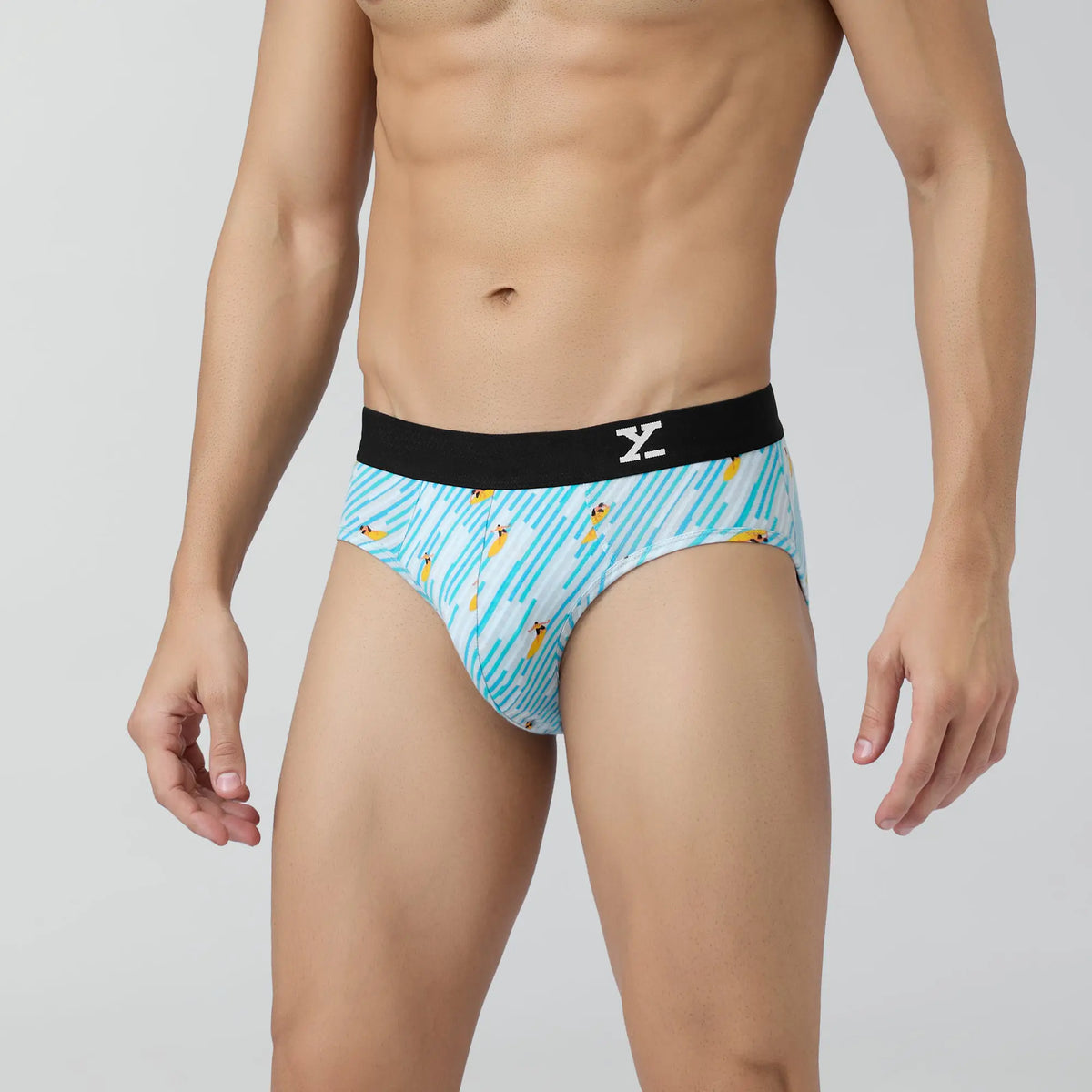 Surf Cotton Stretch Briefs Surfer Blue - XYXX Crew