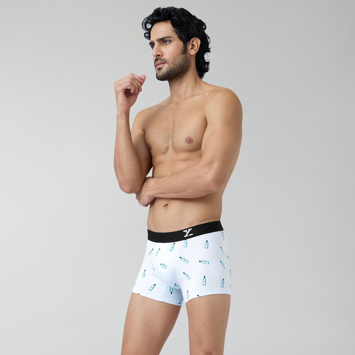 Prints For You Trunks Gin Blue - XYXX Crew