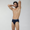 Traq Silver Cotton Briefs For Men Midnight Blue -  XYXX Crew