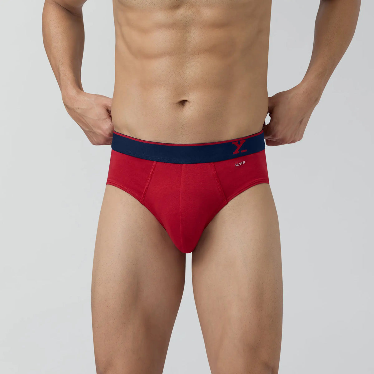 Traq Silver Cotton Briefs Rio Red - XYXX Crew