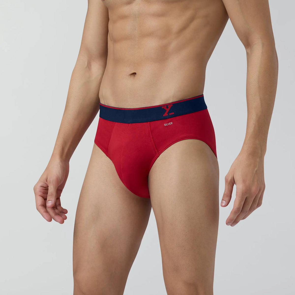 Traq Silver Cotton Briefs Rio Red - XYXX Crew