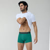 Traq Silver Cotton Trunks For Men Aqua Green -  XYXX Crew