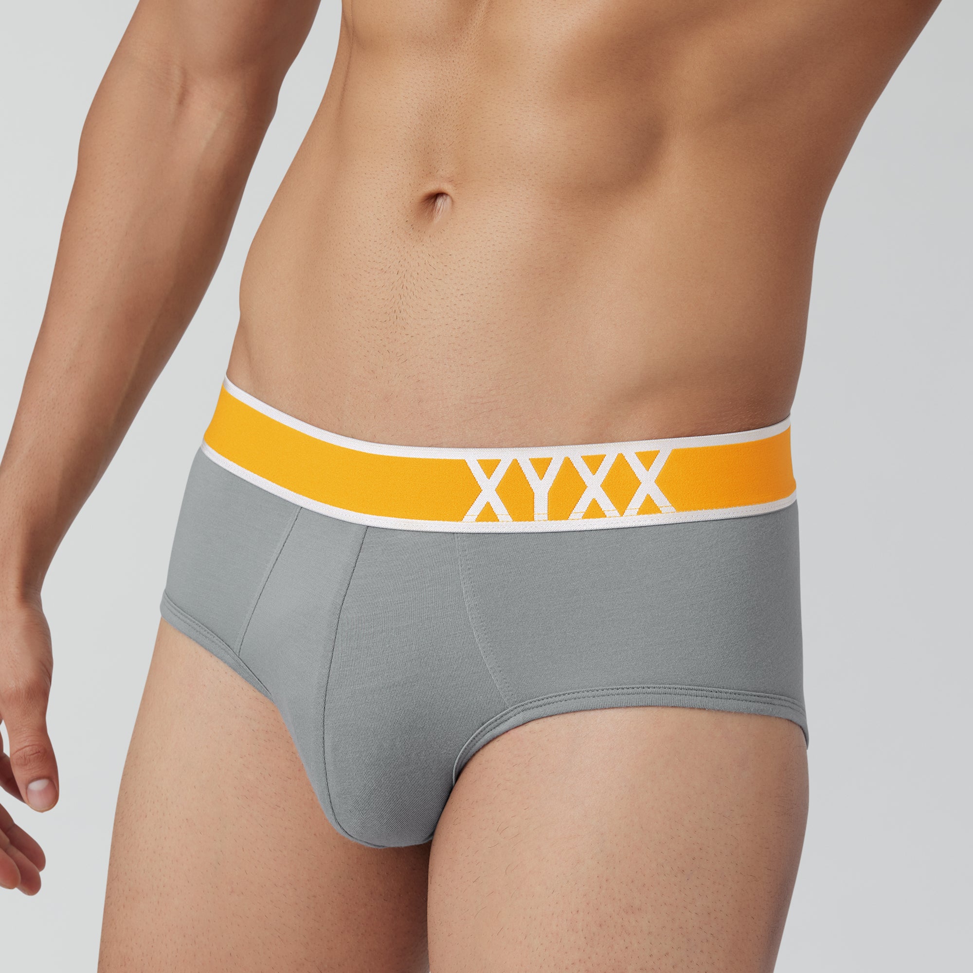 Volt Modal Pop Briefs For Men Ash Grey -  XYXX Crew