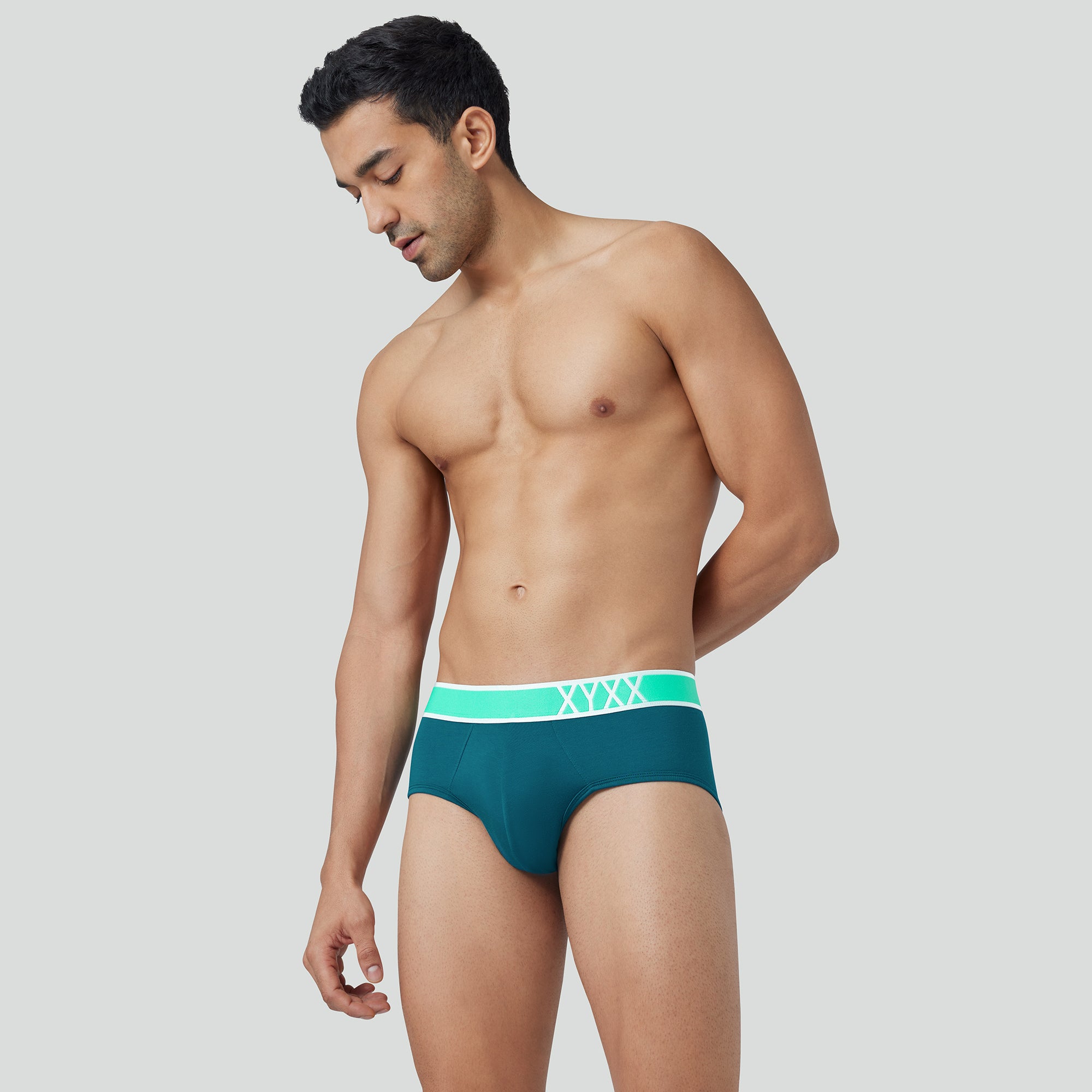 Volt Modal Pop Briefs For Men Emerald Green -  XYXX Crew