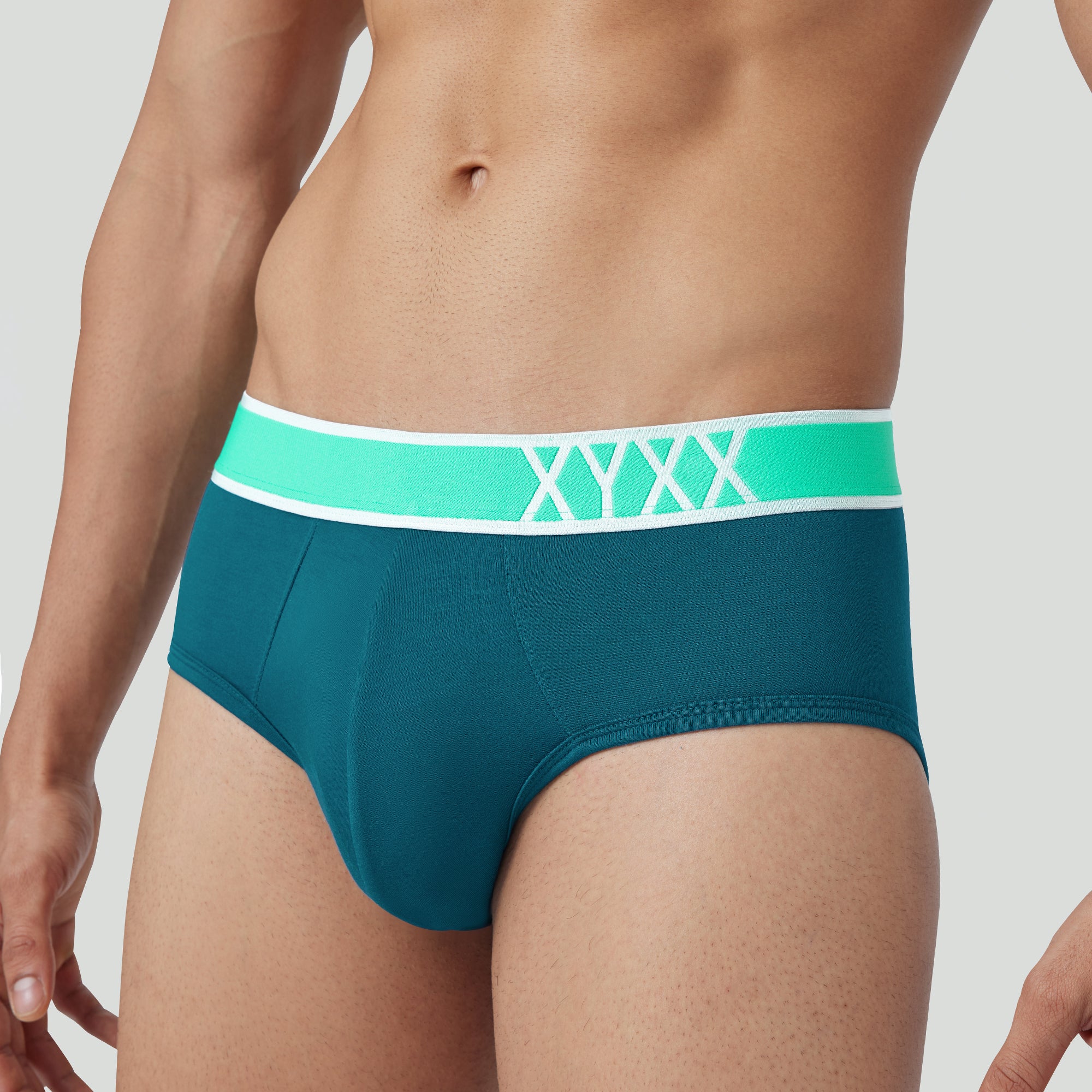 Volt Modal Pop Briefs For Men Emerald Green -  XYXX Crew