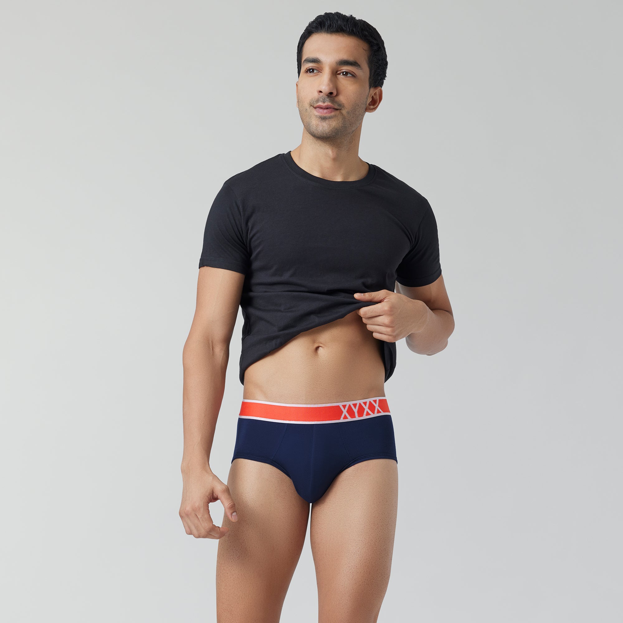 Volt Modal Pop Briefs For Men Navy Blue -  XYXX Crew