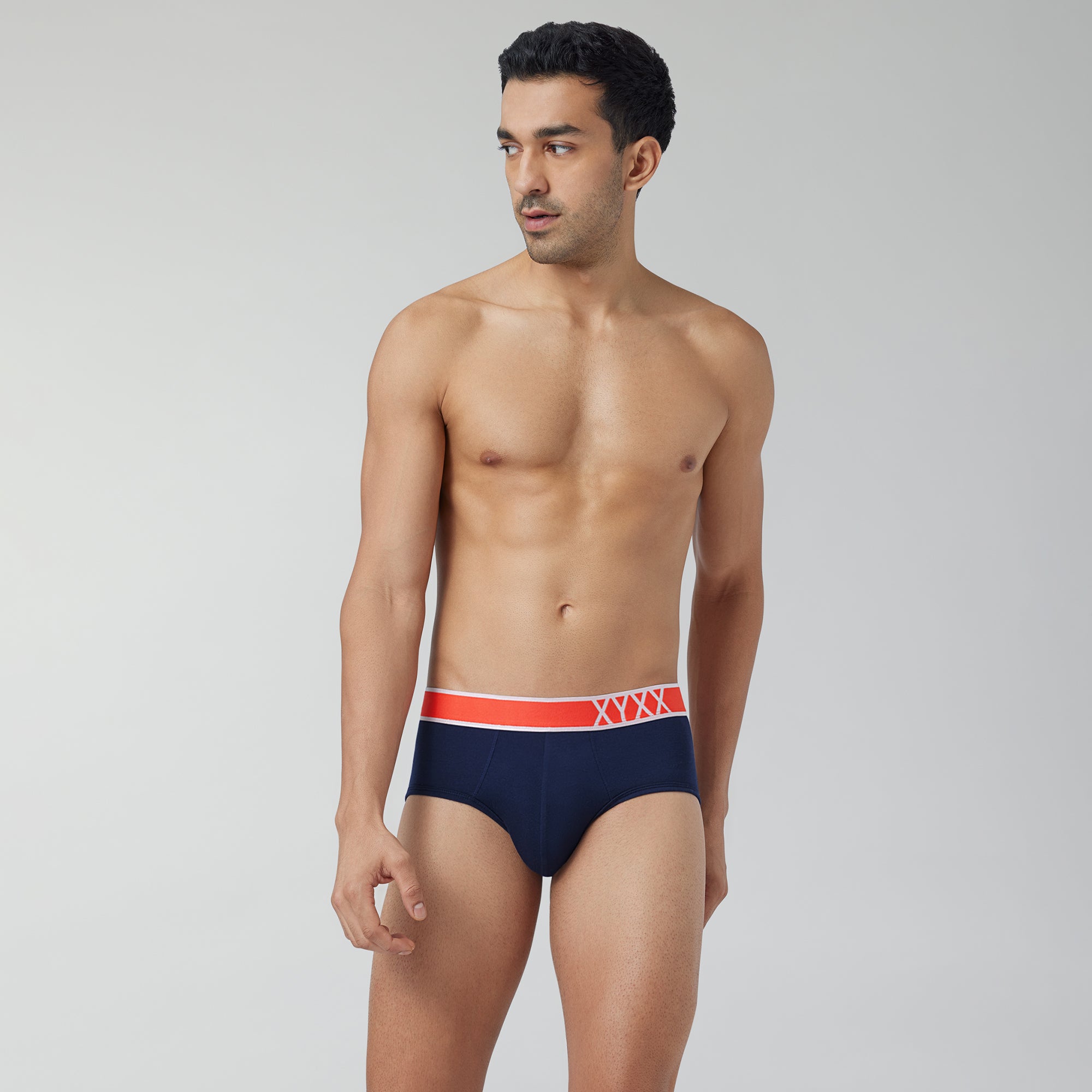 Volt Modal Pop Briefs For Men Navy Blue -  XYXX Crew