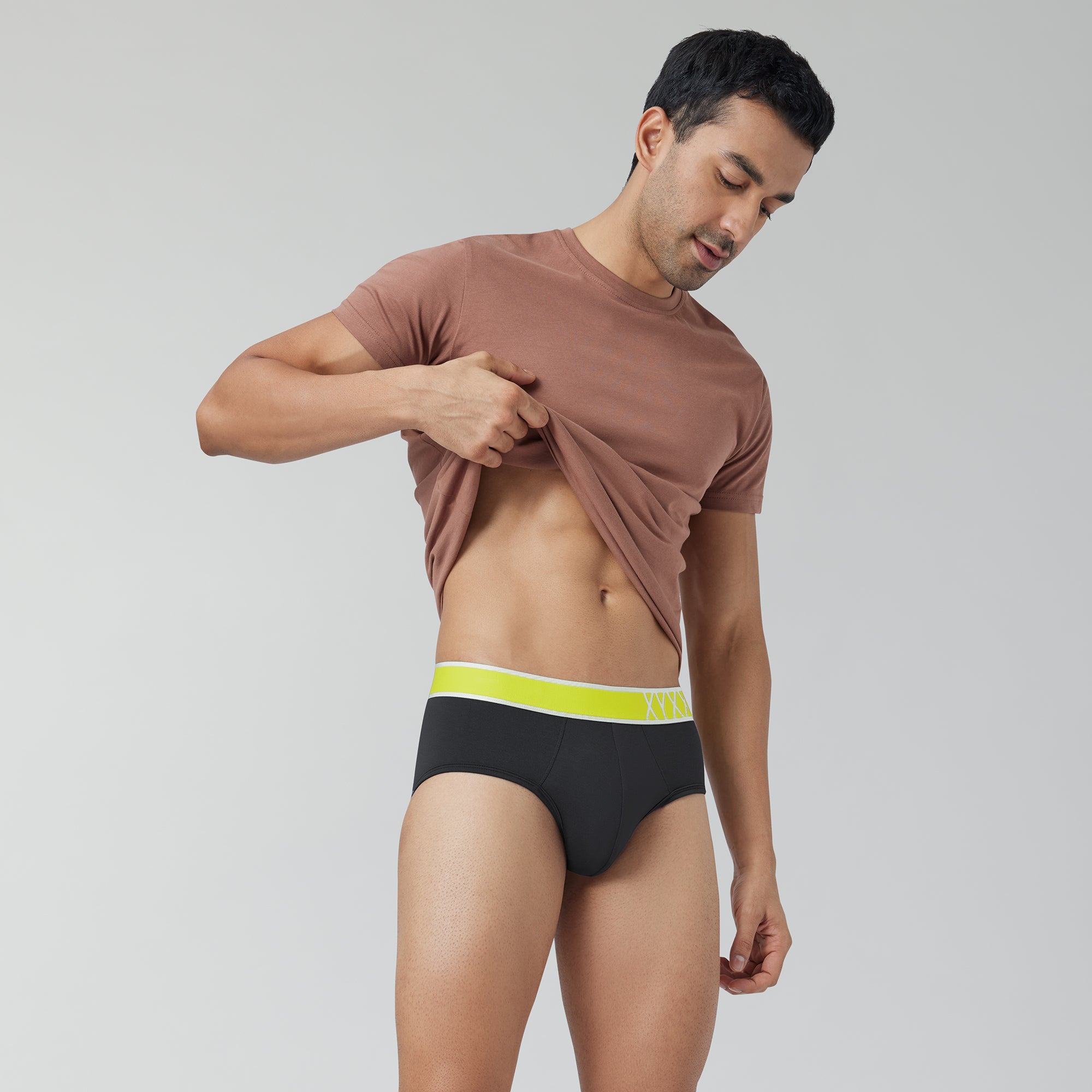 Volt Modal Pop Briefs For Men Storm Grey -  XYXX Crew