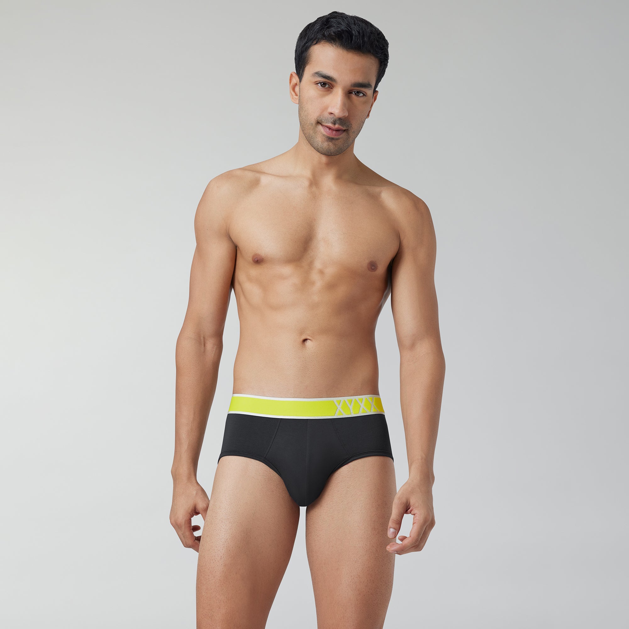 Volt Modal Pop Briefs For Men Storm Grey -  XYXX Crew